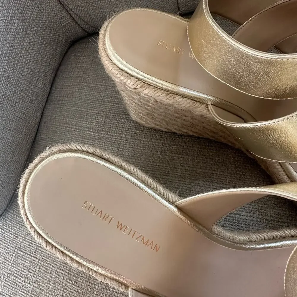 NWOT: Stuart Weitzman Lexia Espadrille Wedges - Picture 3 of 7